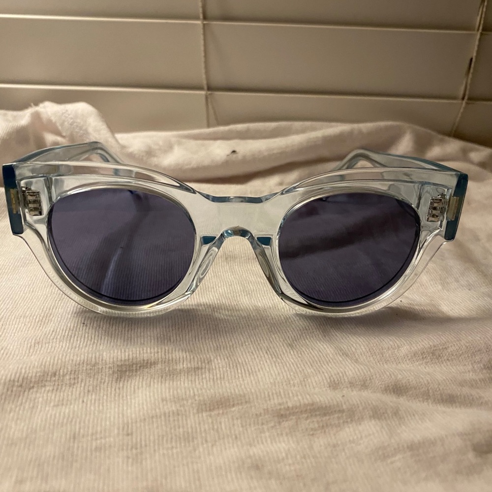 Celine Cl400981 86v Translucent Round Sunglasses - image 2